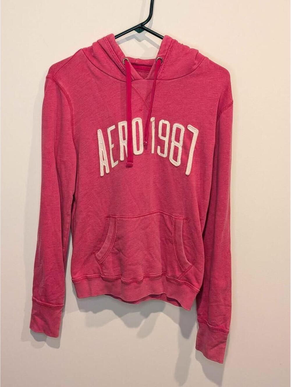Aeropostale Pink Hoodie Womens Large
